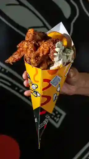 Cono de Alitas Bbq