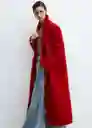 Abrigo Carmin Rojo Talla L Mujer Mango