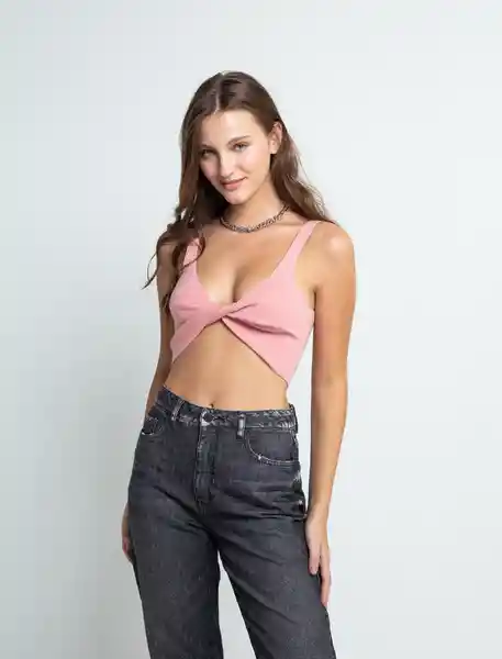 Blusa Tejido Mujer Rosa Novia Medio Talla S 489E002 Naf Naf