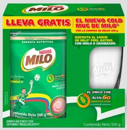Nestlé Bebida en Polvo Milo + Vaso