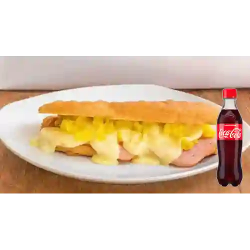 Combo Sándwich Hawaiano +Cocacola Orig 400ml