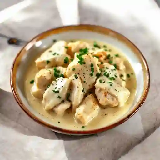 Pollo En Salsa Blanca