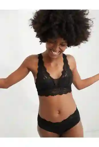 Bralette Negro Talla Medium Aerie American Eagle
