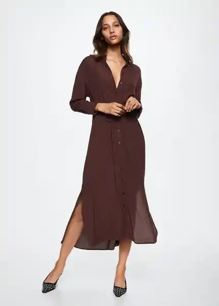 Vestido Sonia-A Granate Talla S Mujer Mango