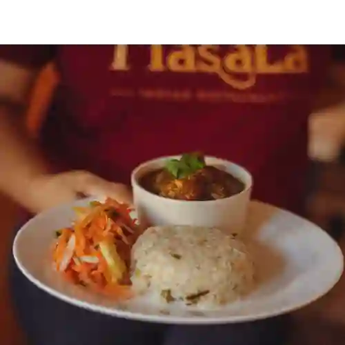 Chicken Madras con Arroz Pulao