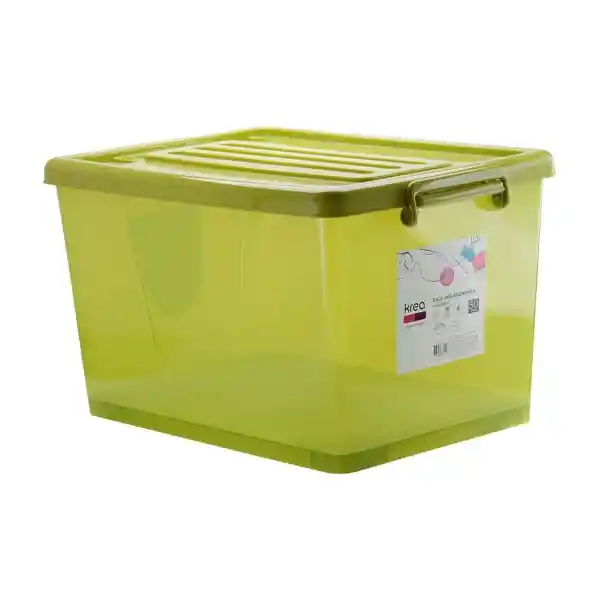 Krea Caja Organizadora Con Rueda Color Transparente 18 50 L