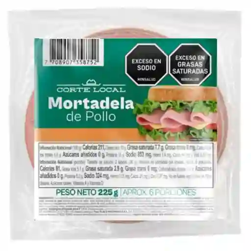 Corte Local Mortadela Pollo