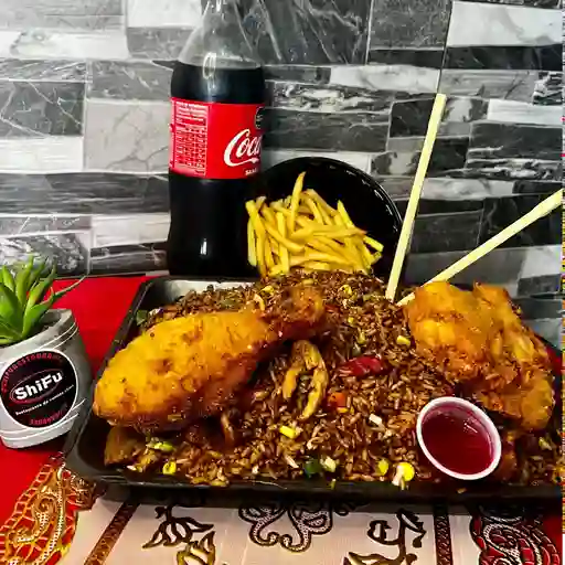 Shifu mediano + papas + 1.5 lt