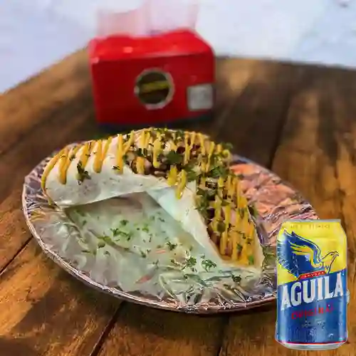 Combo Shawarma Mixto + Aguila Orig Lta 330ml