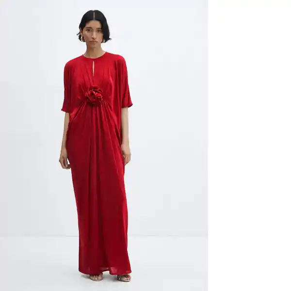 Vestido Rosalia-a Rojo Valentino Talla M Mujer Mango