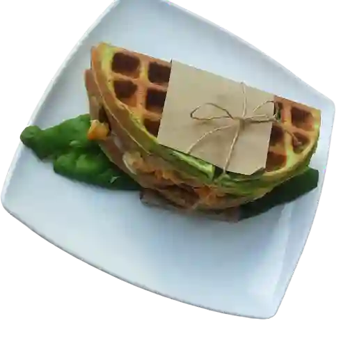 Sándwich de Espinaca. (Waffle).