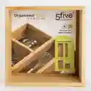 Caja Organizadora de Bamboo. Capacidad de 1.5 Litros. Medidas 15 x 15 x 7  cm. Ideal Para Guardar Cosméticos. Sku 3560234513372