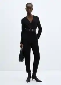 Enterizo Mono Taitai Negro Talla XS Mujer Mango