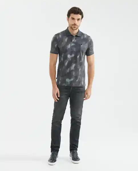 Camiseta Print Camo Negro Noche Ultraoscuro M Chevignon