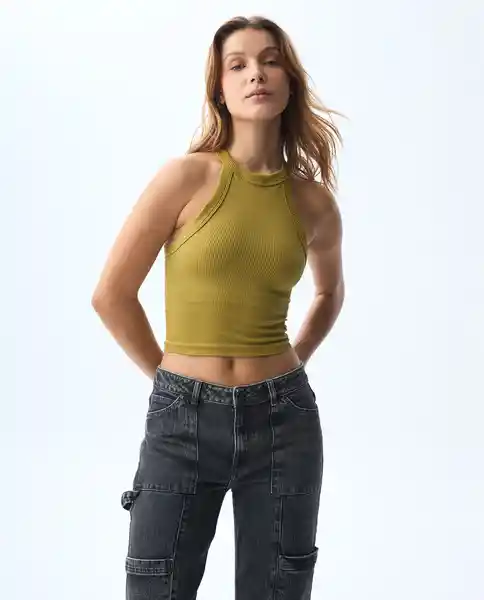 Camiseta Mujer Verde Talla M 601G011_VER170836 Americanino
