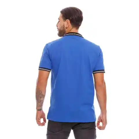 Pilatos Camisa Polo Azul Talla S