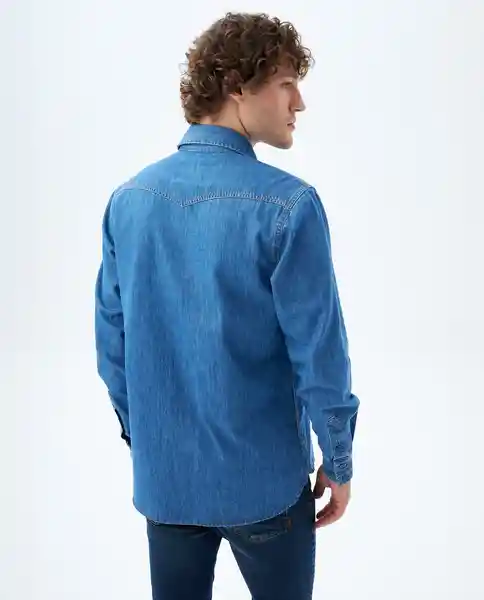 Camisa Hombre Azul Talla M 519f000 Americanino