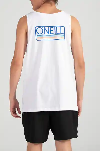 ONeill Camiseta Tank Headquarters Masculina Blanco Talla M