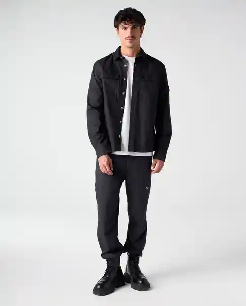Camisa Hombre Negro Talla L 812G506_NEG190303