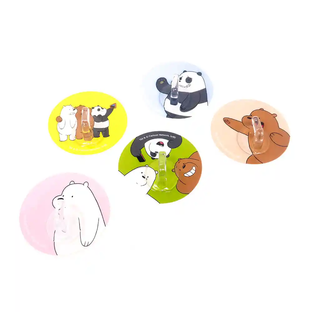 Miniso Gancho Adhesivos we Bare Bears Transparentes