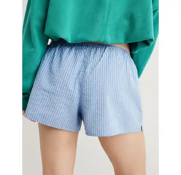 Short de Pijama Aerie Azul Talla MEDIUM American Eagle