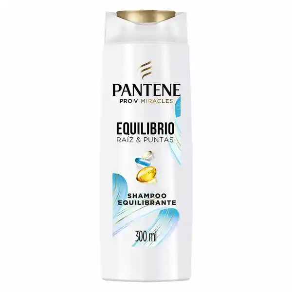 Shampoo Pantene Pro-V Miracles Equilibrio Raiz y Puntas Equilibrante Champu 300 ml