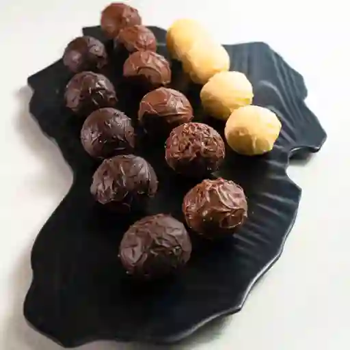 Trufa de chocolate.