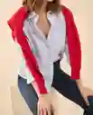 Camisa Azul Cristal Claro Talla M 112G020 Esprit