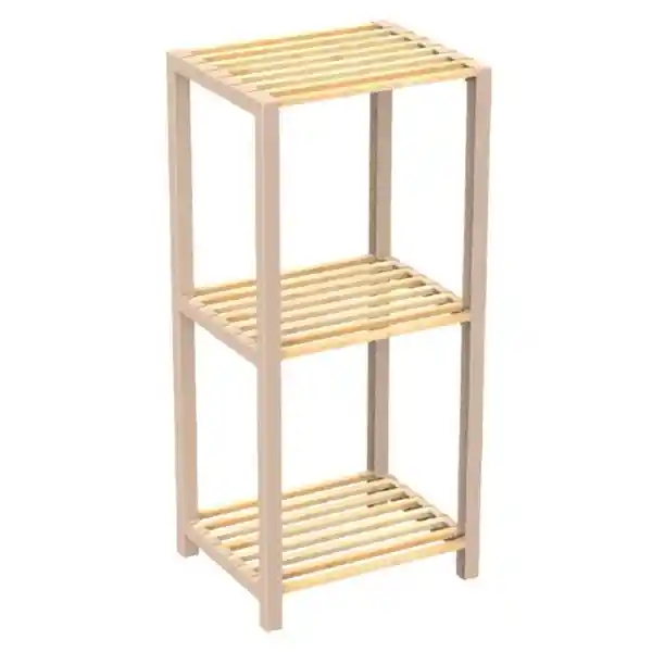 Fixwood Estante 3 Niveles Beige 78 x 35 x 29 cm