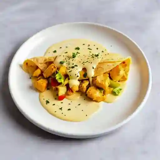Crepes de pollo al curry