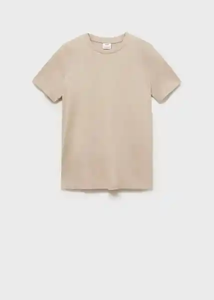 Camiseta Cherlo Crudo Talla M Hombre Mango