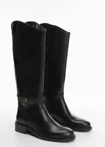 Botas Trote Negro Talla 38 Mujer Mango