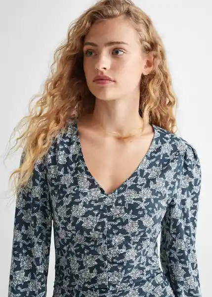 Vestido Toffy Marino Talla 18 Teen Niñas Mango