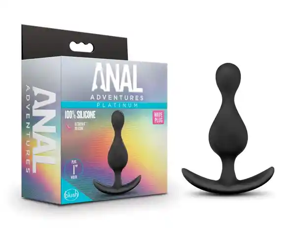 Blush Plug Anal Adventures Wave Negro