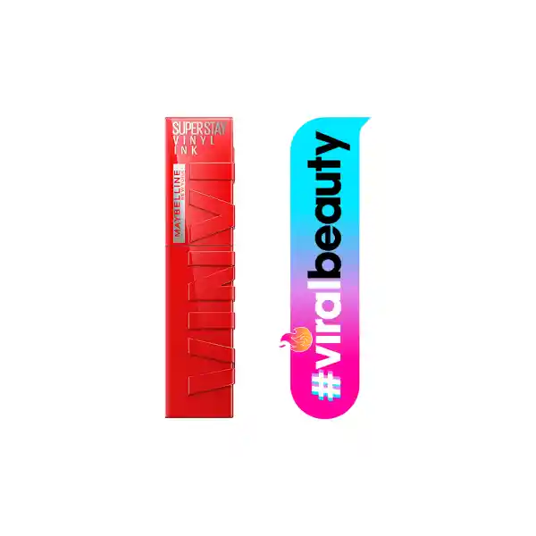 Maybelline Labial Líquido Superstay Vinyl Ink Red-hot