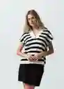 Suéter Tejido Mujer Crudo Marfil Claro M/L 581G069 Naf Naf