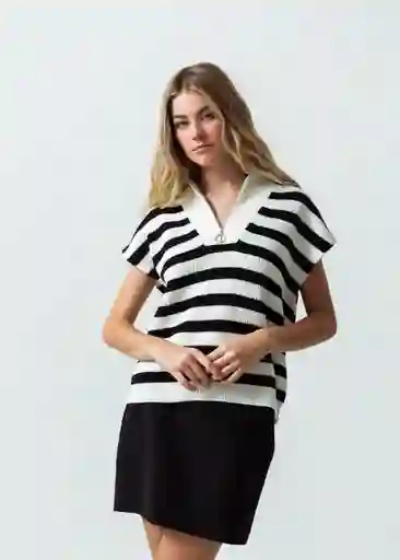 Suéter Tejido Mujer Crudo Marfil Claro M/L 581G069 Naf Naf