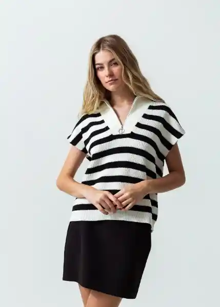 Suéter Tejido Mujer Crudo Marfil Claro M/L 581G069 Naf Naf