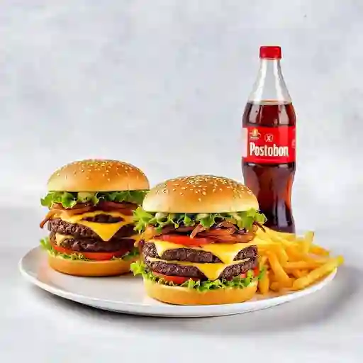 X3 Combo de Hamburguesa Parceros