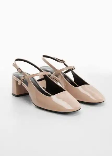 Zapatos Adelie Nude Talla 35 Mujer Mango