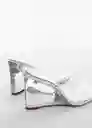 Sandalias Meli Plata Talla 41 Mujer Mango