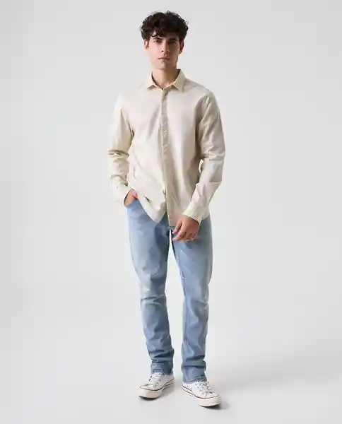 Camisa Hombre Crudo Talla S 812G501_CRU120105 Americanino