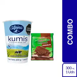 Combos Plus One: Kumis Vaso + Brownie Mama-Ía Brownie Chocolate