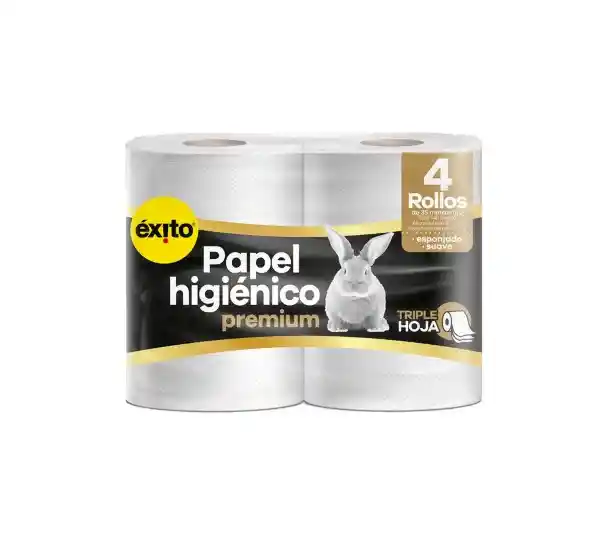  Papel Higienico Premium 3H X 4  Exito  
