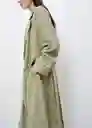 Abrigo Trench Taxi Khaki Talla S Mujer Mango