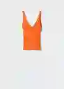 Top Gymnasti Naranja Talla M Mujer Mango