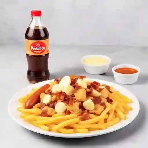 Salchipapa especial pollo manzana 250ml