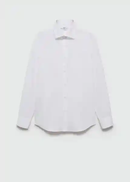 Camisa Emeritol Blanco Talla L Hombre Mango