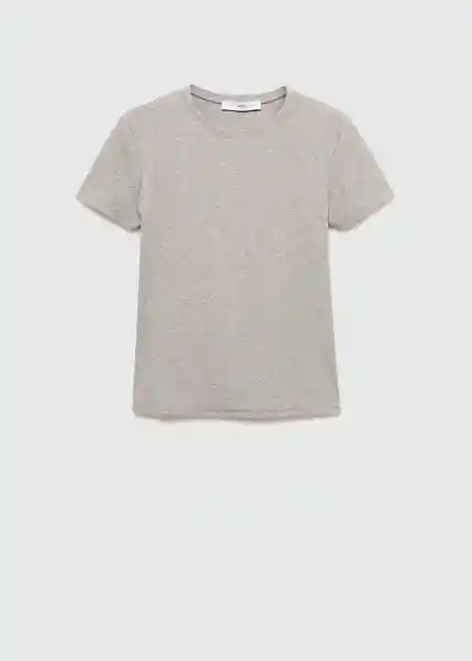 Camiseta Bonzi Gris Talla XS Mujer Mango