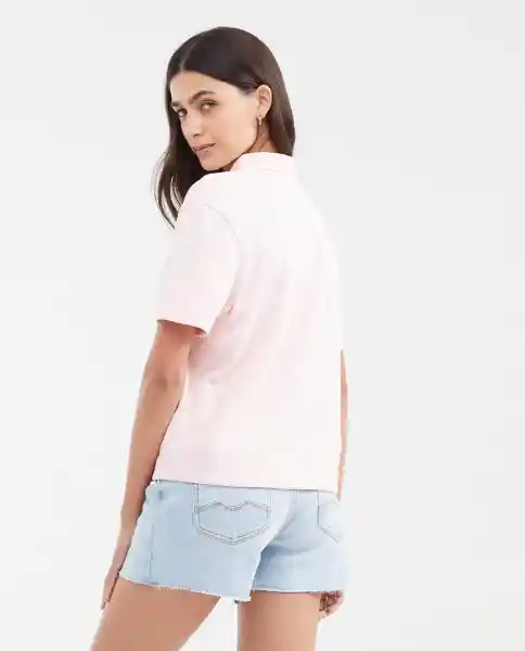 Camiseta Polo Jersey Rosa Nouveau Claro Talla S Chevignon